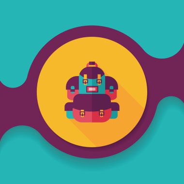 sırt düz uzun gölge simgesiyle