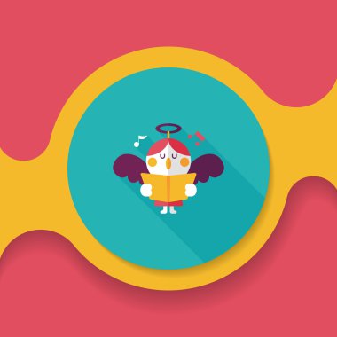 Uzun Gölge, eps10 melek düz simgesi