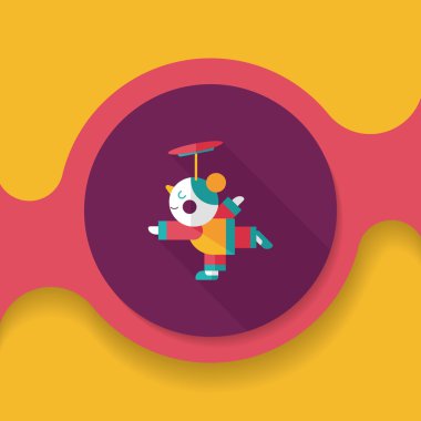 Çin yeni yıl akrobasi kız uzun gölge, eps1 düz simgesiyle