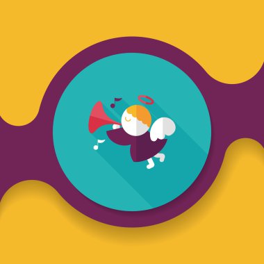 Uzun Gölge, eps10 melek düz simgesi