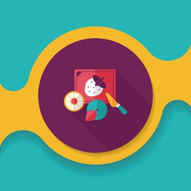 Uzun Gölge, eps10 ile kesme oyuncak düz simgesi