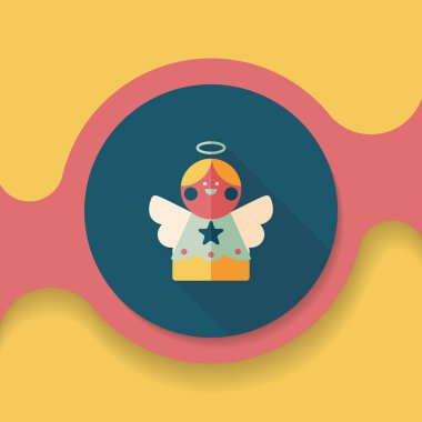 Uzun Gölge, eps10 melek düz simgesi