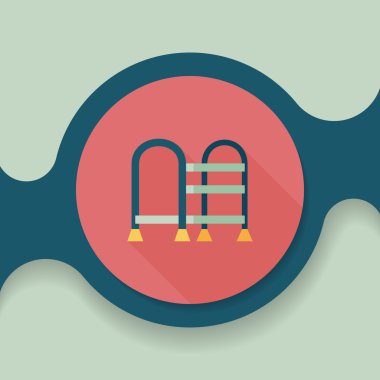 baston uzun gölge düz simgesi