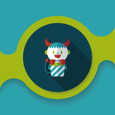 Uzun Gölge, eps10 ile şirin Sihirbazı düz simgesi