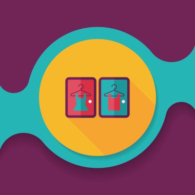 Uzun Gölge, eps10 ile uygun oda düz simgesi