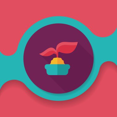 Uzun Gölge, eps1 ile çevre koruma kavramı düz simgesi