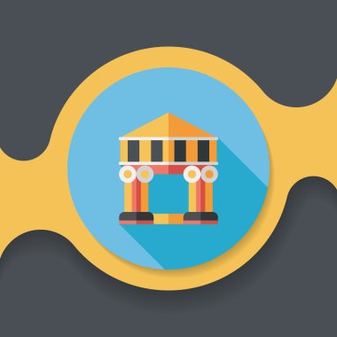 Bina uzun gölge, eps10 düz simgesiyle