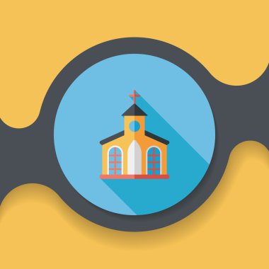 Uzun Gölge, eps10 bina kilise düz simgesiyle