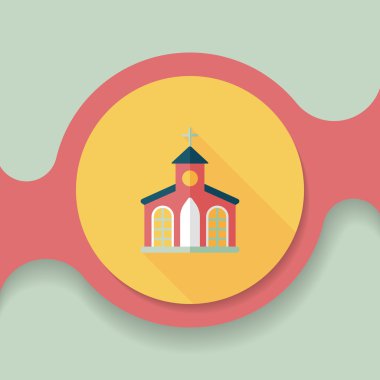 Uzun Gölge, eps10 bina kilise düz simgesiyle