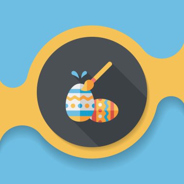 Uzun Gölge, eps10 Paskalya yortusu yumurta düz simgesiyle