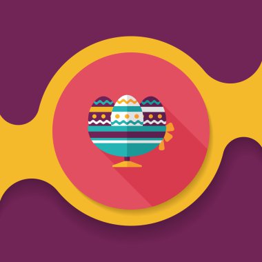 Uzun Gölge, eps10 Paskalya yortusu yumurta düz simgesiyle