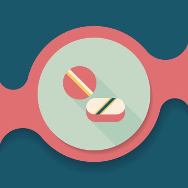 Uzun gölgeli yassı haplar