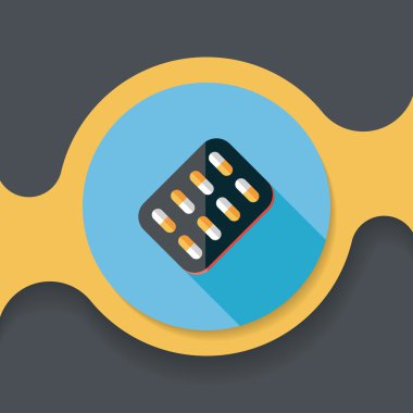 Uzun gölgeli yassı haplar