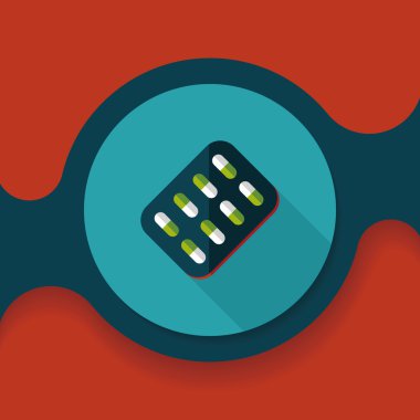 Uzun gölgeli yassı haplar