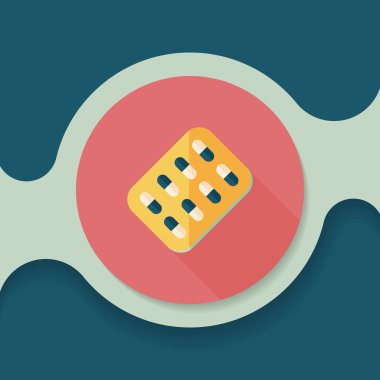 Uzun gölgeli yassı haplar