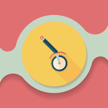 Uzun Gölge, eps10 mutfak eşyaları tirbuşon düz simgesiyle