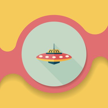 Uzun Gölge, eps10 alanı düz simgesiyle