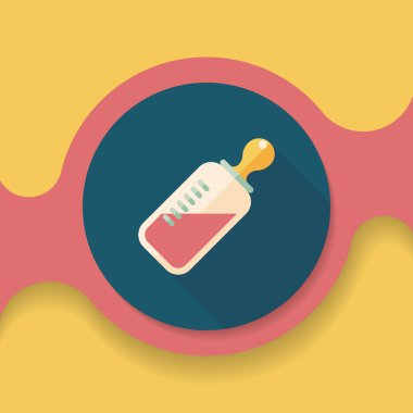 Uzun Gölge, eps 10 bebeğin kukla düz simgesiyle