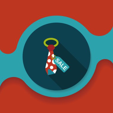 Uzun Gölge, eps10 ile alışveriş satış kravat düz simgesi