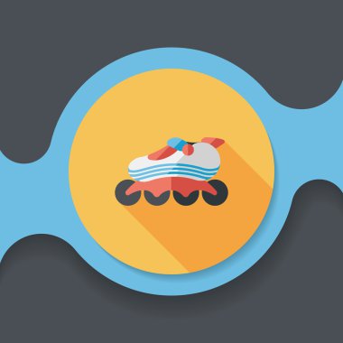 Uzun Gölge, eps10 ile paten düz simgesi