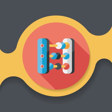 abaküs hesaplama uzun gölge düz simgesiyle