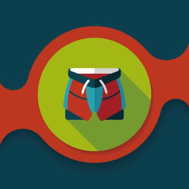 Uzun Gölge, eps10 ile bisiklet şort düz simgesi