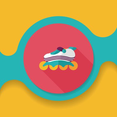 Uzun Gölge, eps10 ile paten düz simgesi