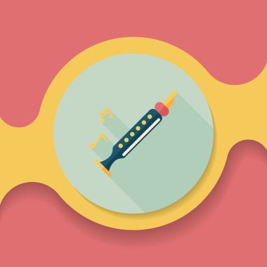 kaydedici düz simgesi ile uzun gölge, eps10