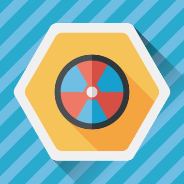 Uzun Gölge, eps10 radyasyon düz simgesiyle