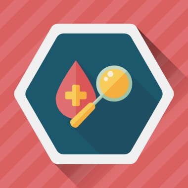 Uzun Gölge, eps10 ile kan düz simgesini bulun