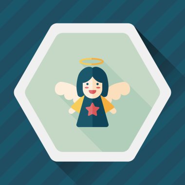 Uzun Gölge, eps10 melek düz simgesi