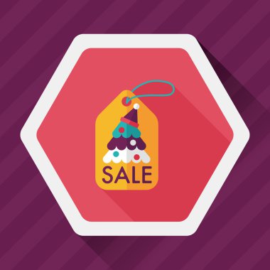 Uzun Gölge, eps10 ile Noel satış düz simgesi