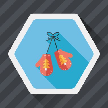 Uzun Gölge, eps10 ile eldiven düz simgesi