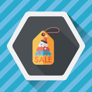 Uzun Gölge, eps10 ile Noel satış düz simgesi