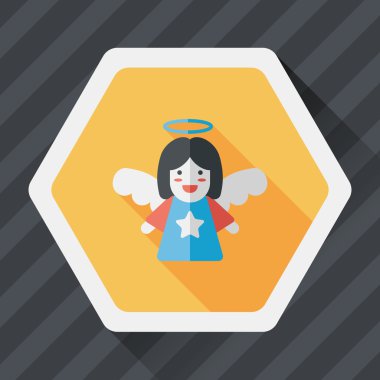 Uzun Gölge, eps10 melek düz simgesi