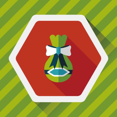 Uzun Gölge, eps10 hediye düz simgesi