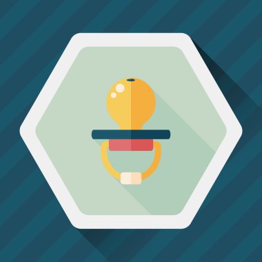 Uzun Gölge, eps 10 bebeğin kukla düz simgesiyle