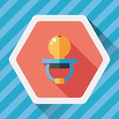 Uzun Gölge, eps 10 bebeğin kukla düz simgesiyle