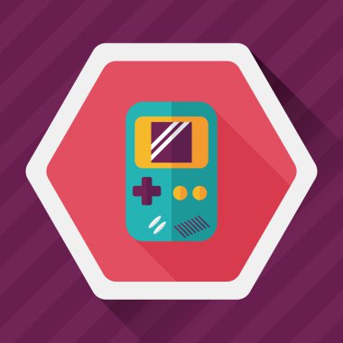 Uzun Gölge, eps 10 el oyun düz simgesi