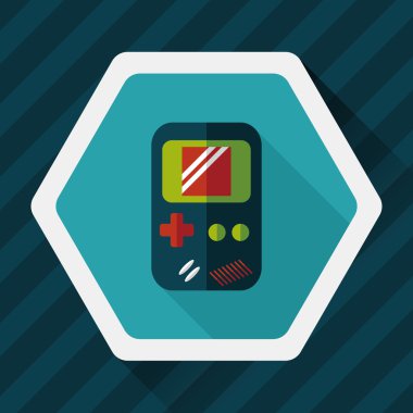 Uzun Gölge, eps 10 el oyun düz simgesi