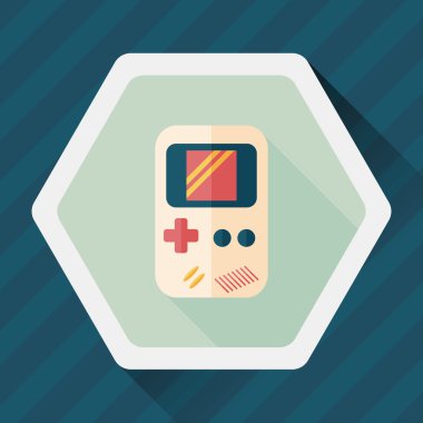 Uzun Gölge, eps 10 el oyun düz simgesi