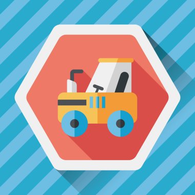 Uzun Gölge, eps10 traktör düz simgesi