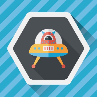 Uzun Gölge, eps10 alanı düz simgesiyle