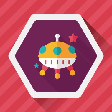 Uzun Gölge, eps10 alanı düz simgesiyle