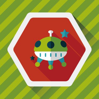 Uzun Gölge, eps10 alanı düz simgesiyle