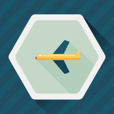 Uzun Gölge, eps10 ile uçak düz simgesi