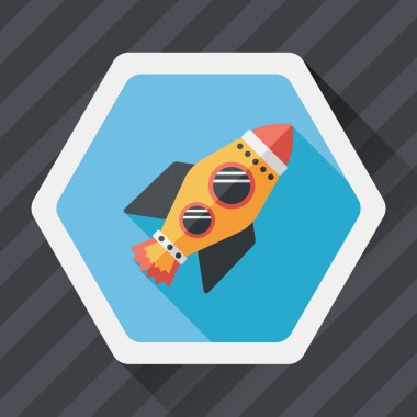 Çin yeni yılı uzun gölge, eps10 düz simgesiyle