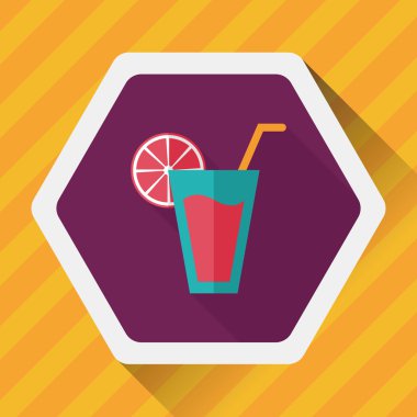 Çin yeni yılı uzun gölge, eps10 düz simgesiyle