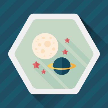 Çin yeni yılı uzun gölge, eps10 düz simgesiyle