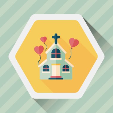 Çin yeni yılı uzun gölge, eps10 düz simgesiyle